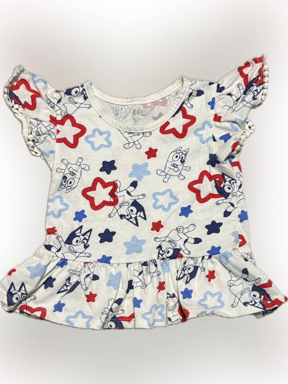 Bluey Americana Stars Fourth of July top